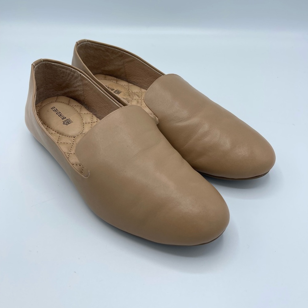 Birdies The Starling Loafer Cream Leather Flats Womens  Sz 5.5 Slip on